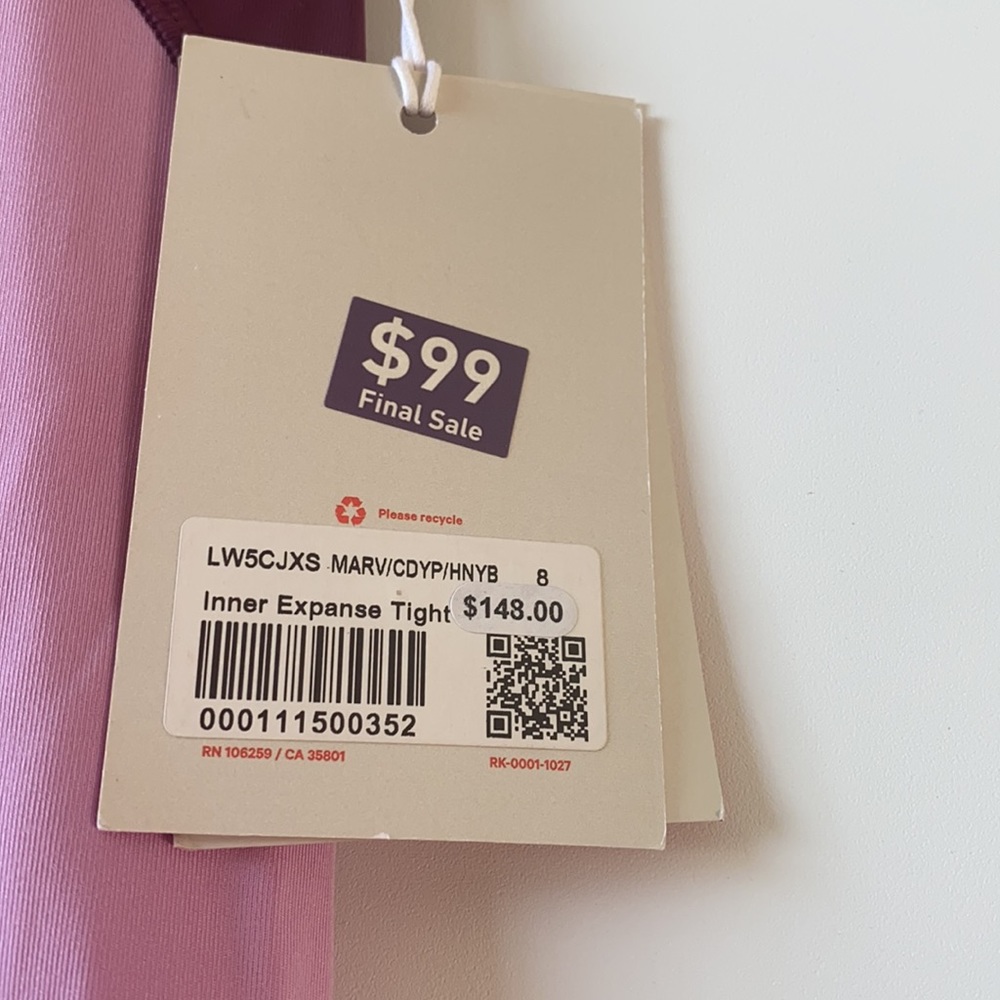 Lululemon special LIMITED edition Roksanda Inner expanse tight Sz 8 NWT - Picture 6 of 12